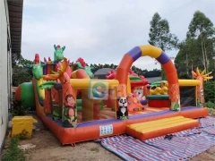 Largest dragon theme inflatable playground