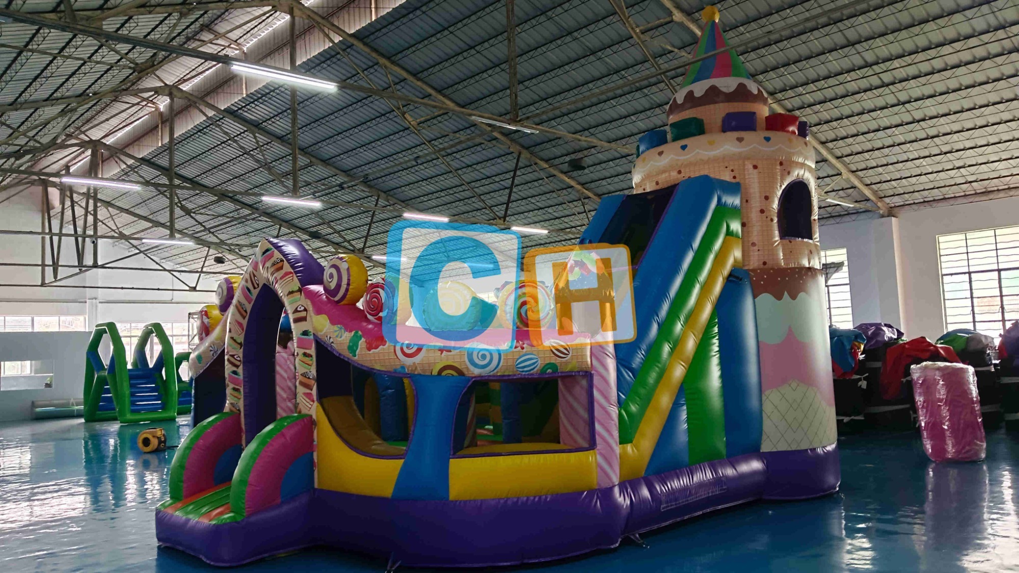 Candy Theme Pink Bouncy House