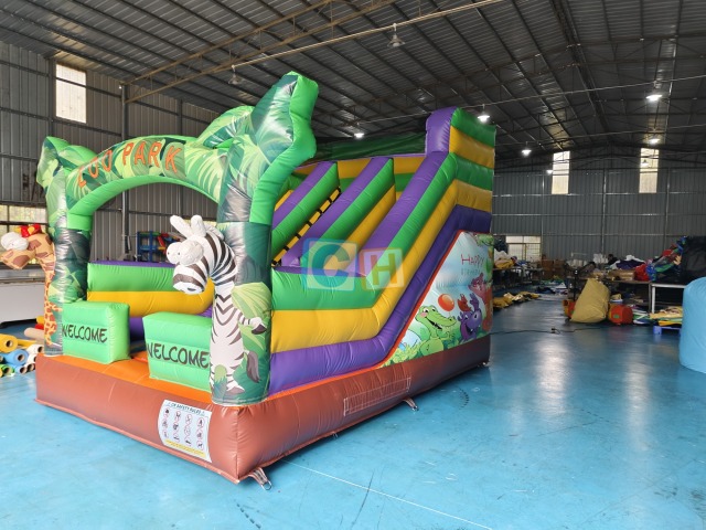 Inflatable Bounce House With Slide And Blower