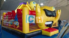 Emoji Big Bounce House With Slide