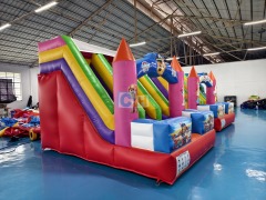 Inflatable Jump House With Slide