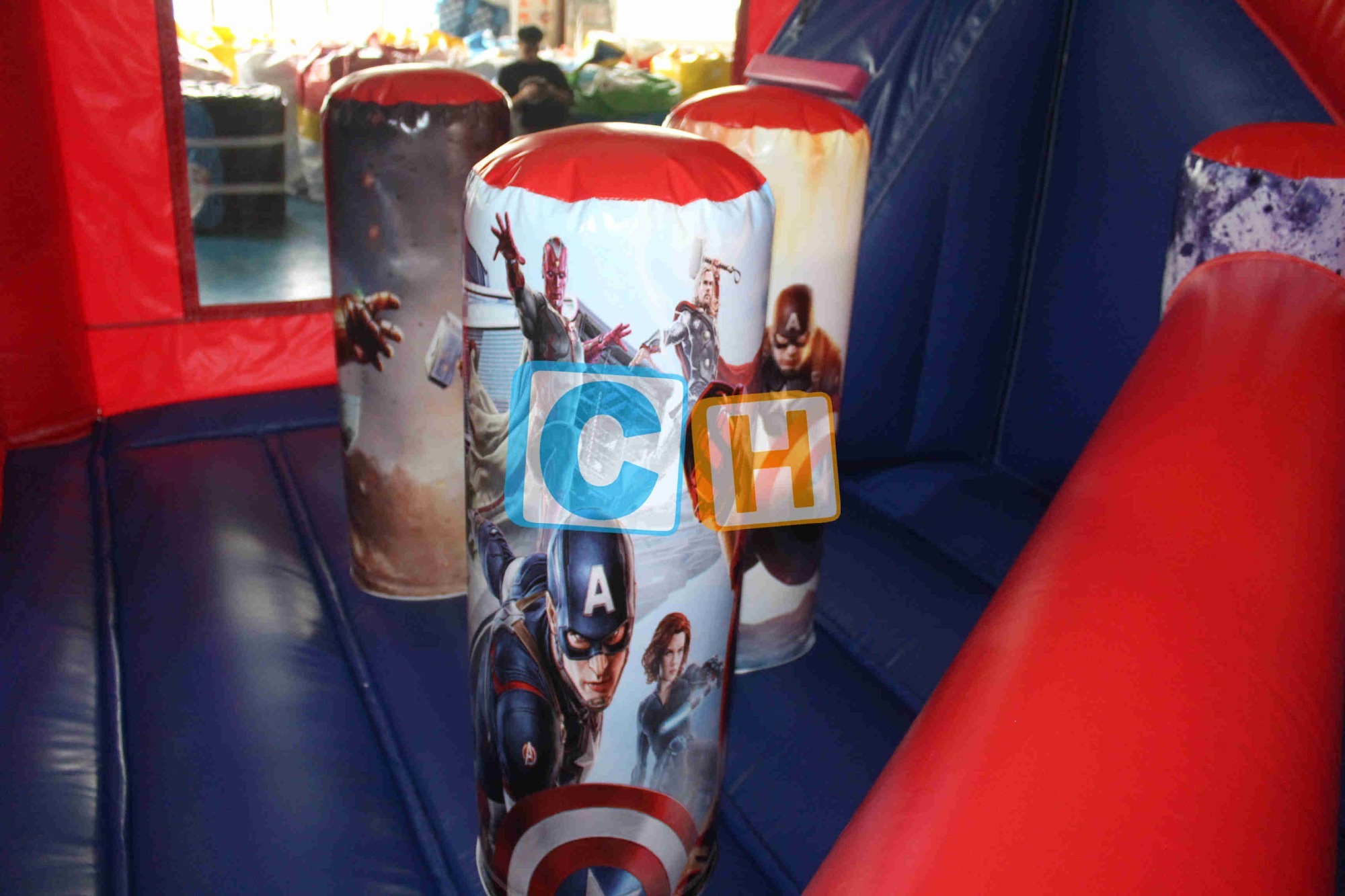Ironman Bounce House With Dry Slide