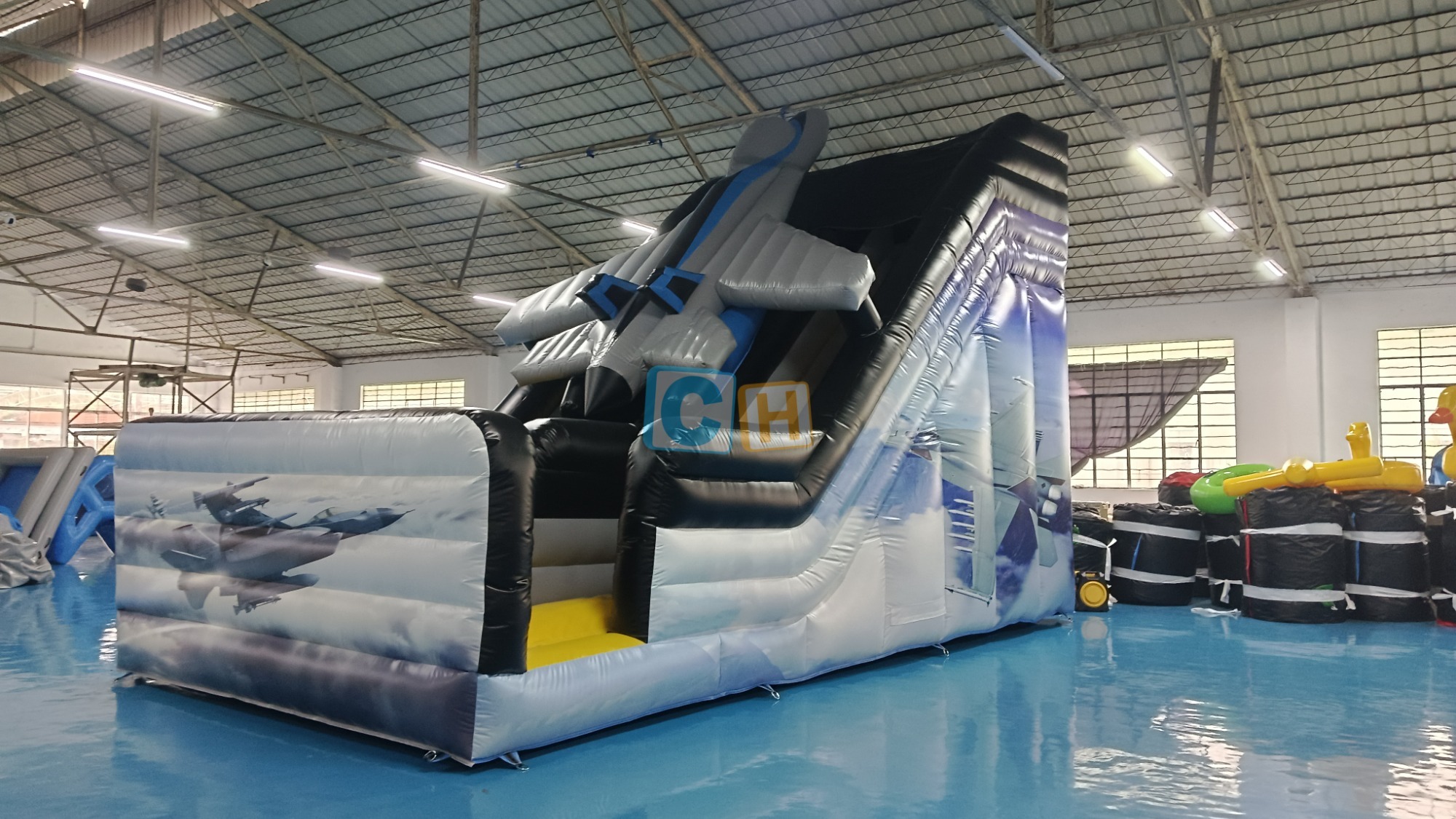 Dual Lane Inflatable Slip And Slide
