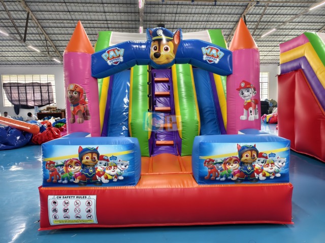 Inflatable Jump House With Slide