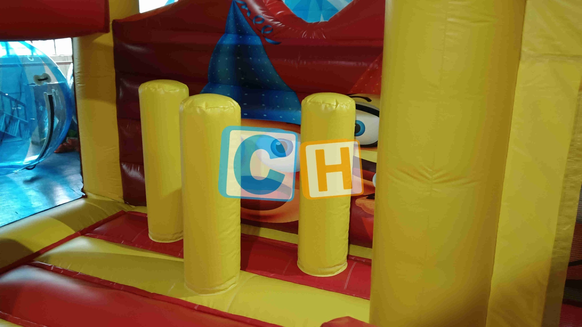 Emoji Big Bounce House With Slide