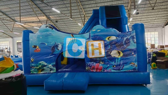 Ocean Theme Outdoor Bouncy Castle