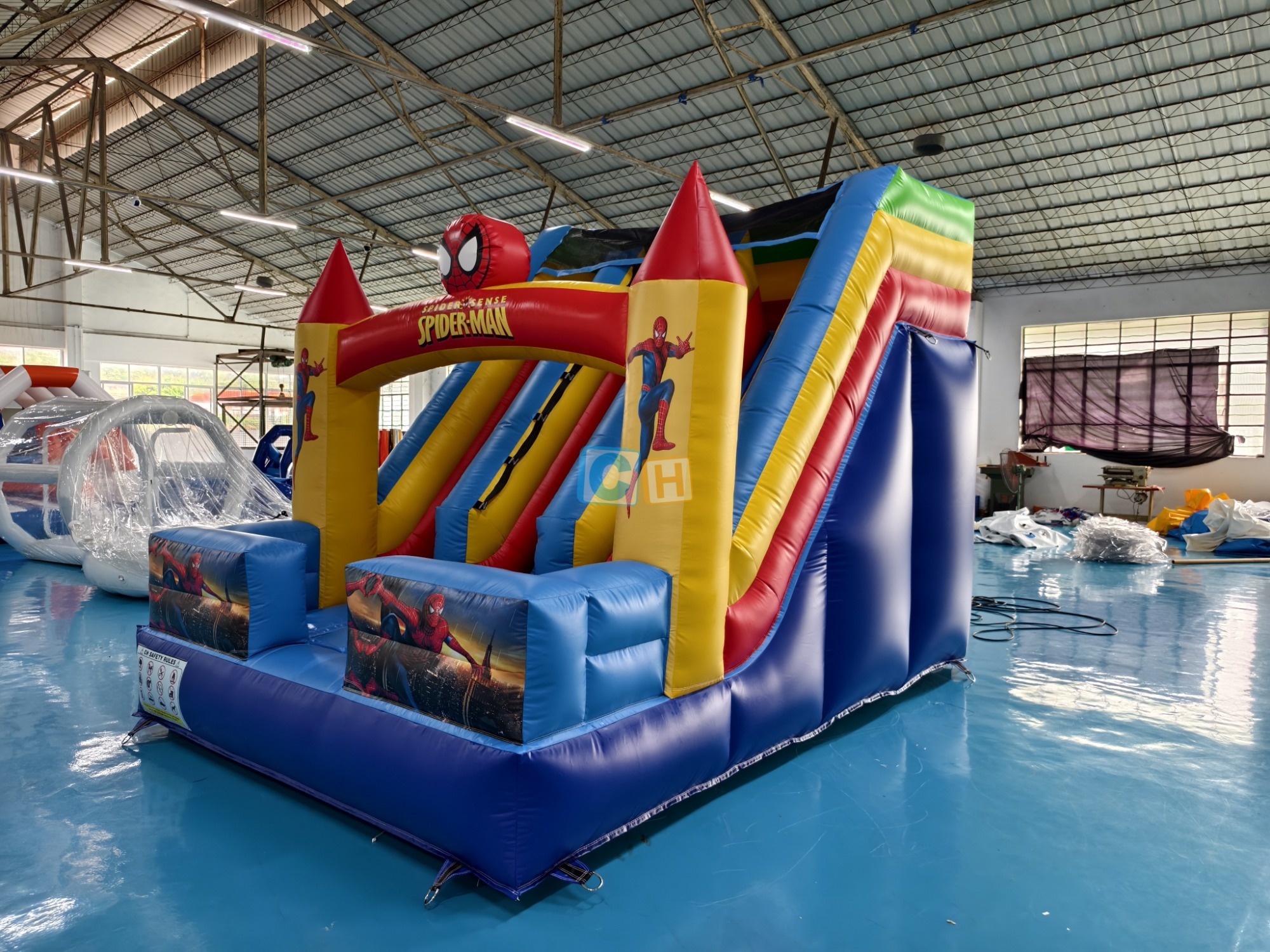 Inflatable Double Slip And Slide
