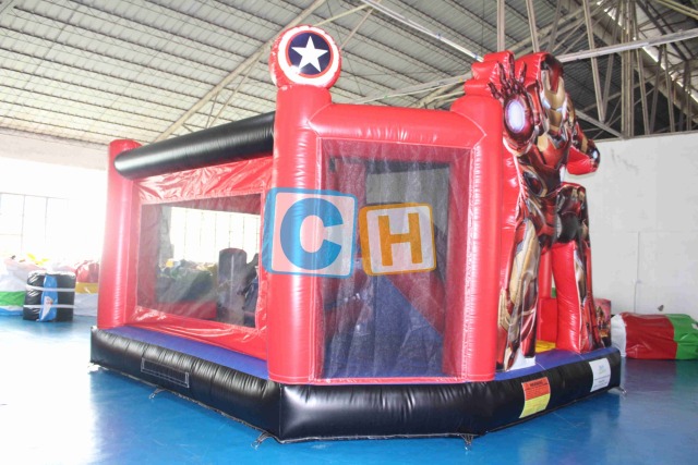 Ironman Bounce House With Dry Slide