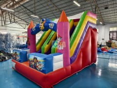 Inflatable Jump House With Slide