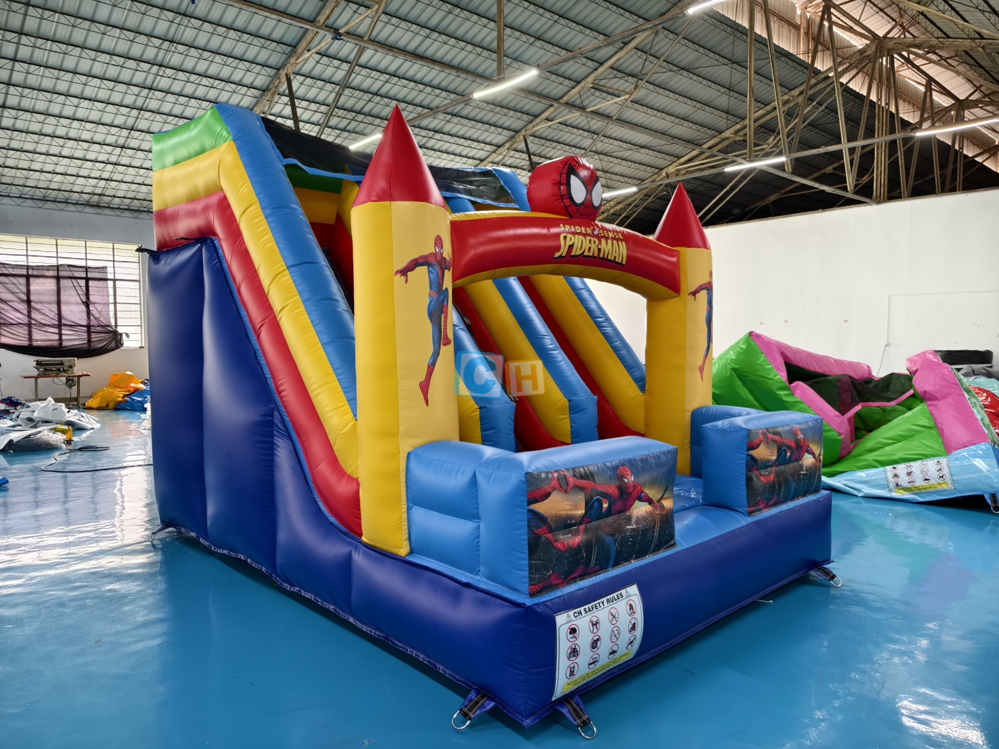 Inflatable Double Slip And Slide