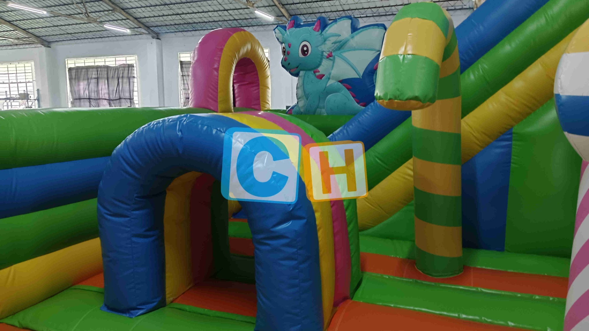 Candy Theme Pink Bouncy House
