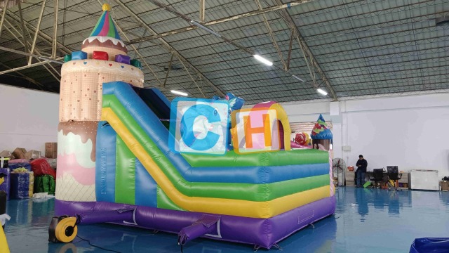 Candy Theme Pink Bouncy House