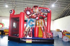 Ironman Bounce House With Dry Slide