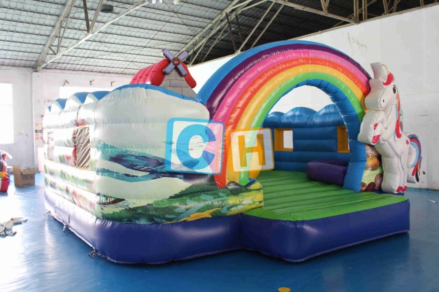 Unicorn Inflatable Castle Bouncy