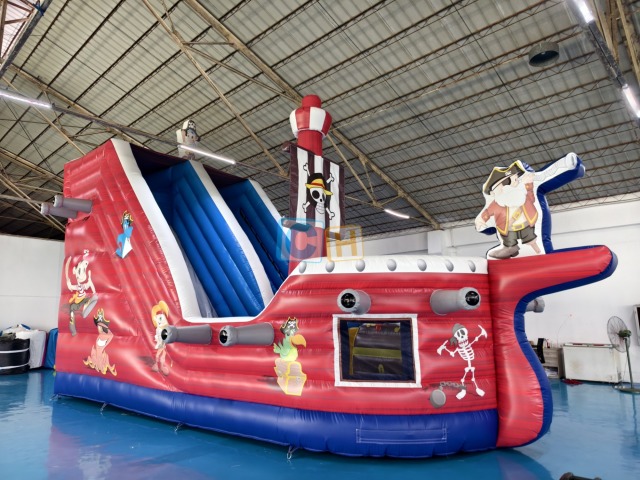 Inflatable Trampoline With Slide