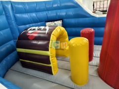 Inflatable Trampoline With Slide