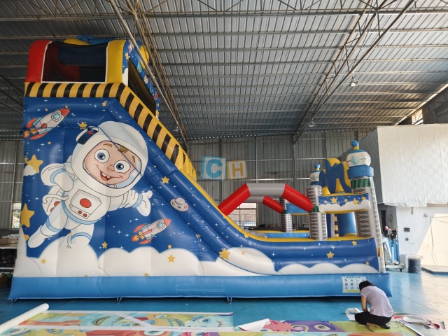 Inflatable Slide For Backyard