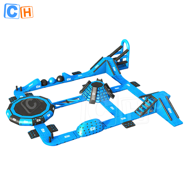 Inflatable Floating Aqua Park with Climbing Walls