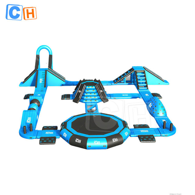 Inflatable Floating Aqua Park with Climbing Walls