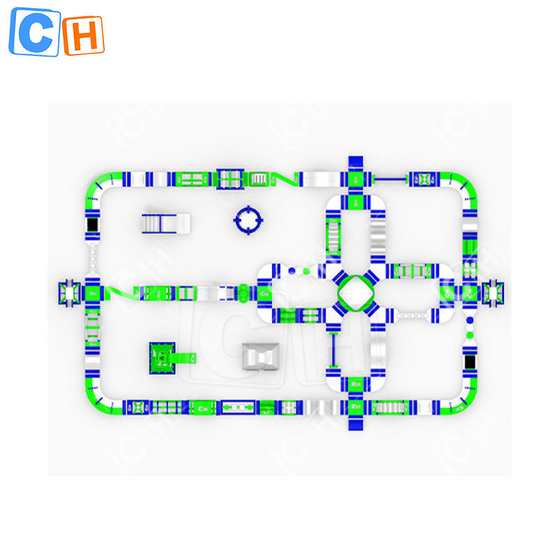 Inflatable Obstacle Course Floating Park