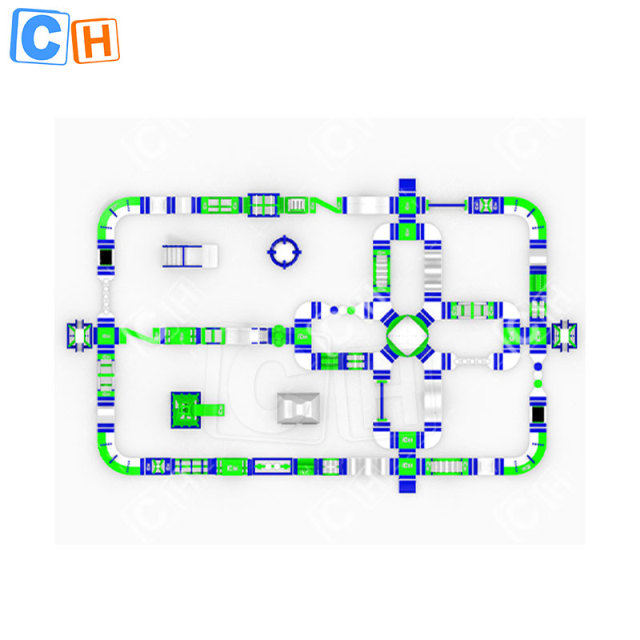 Inflatable Obstacle Course Floating Park