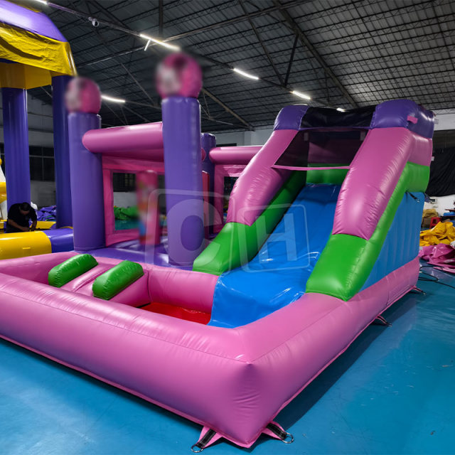 Inflatable Pink Cartoon Model Bounce House