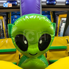 PVC Inflatable Obstacle Course Monster Bouncy Castle