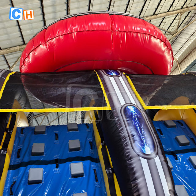PVC Inflatable Obstacle Course Monster Bouncy Castle
