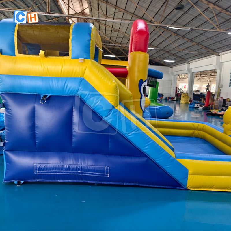 Ocean Theme Inflatable Bouncer Castle with Slide
