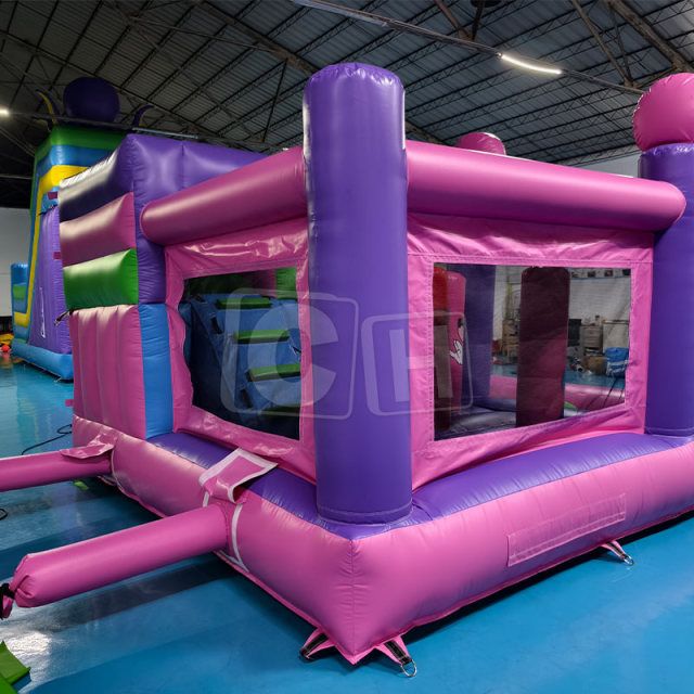 Inflatable Pink Cartoon Model Bounce House