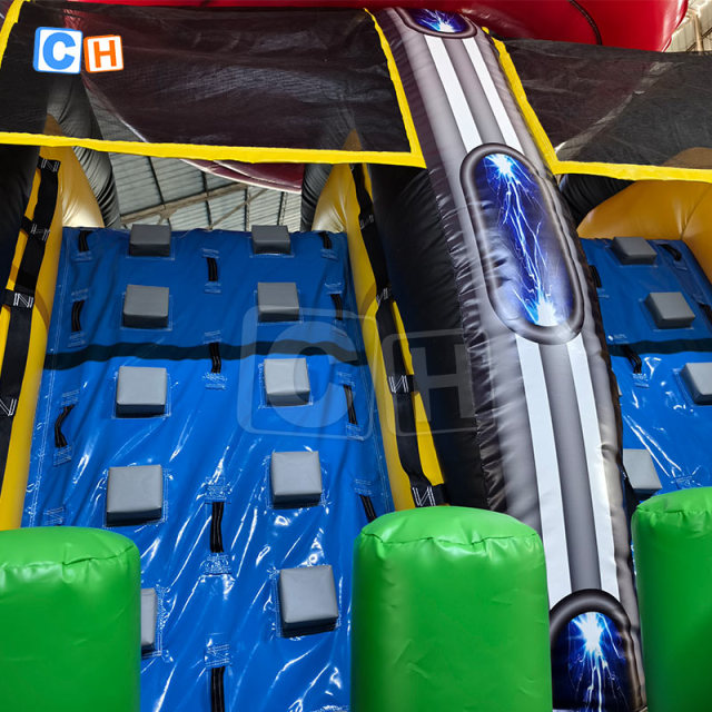 PVC Inflatable Obstacle Course Monster Bouncy Castle