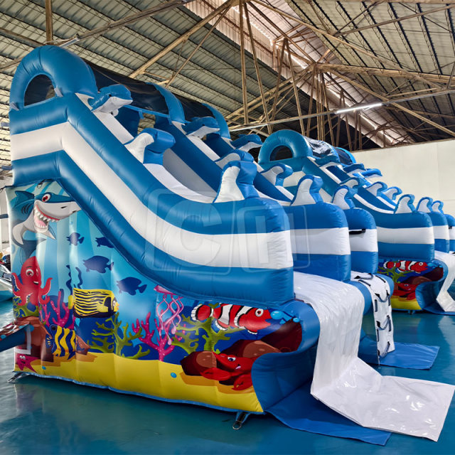 Inflatable Ocean Theme Water Slide