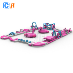 Inflatable Floating Water Obstacle Course For Lake