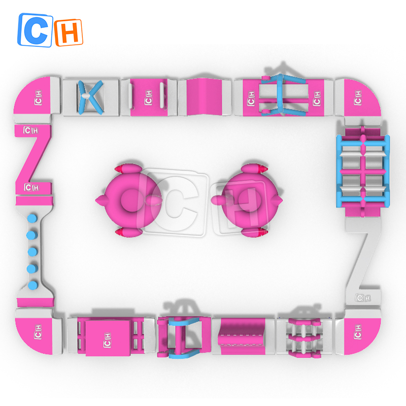 Inflatable Floating Water Obstacle Course For Lake