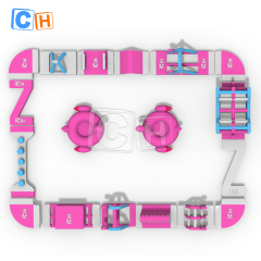 Inflatable Floating Water Obstacle Course For Lake