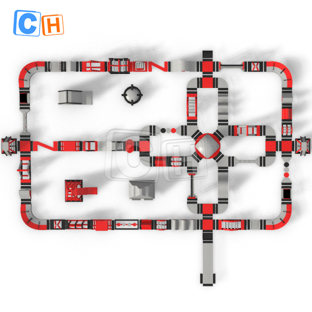 Adventure Inflatable Floating Aqua Park for Coastal Resorts