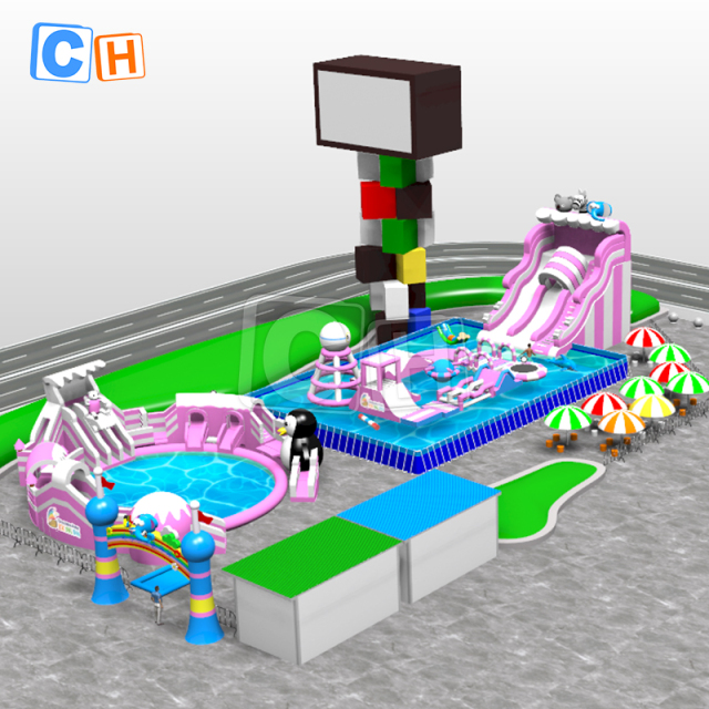 Outdoor Playground Inflatable Water Park for Children