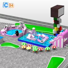 Outdoor Playground Inflatable Water Park for Children