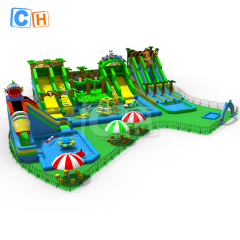 All-in-one ocean theme inflatable water park