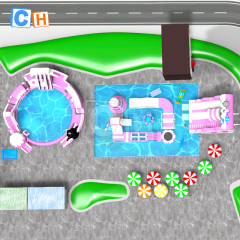 Outdoor Playground Inflatable Water Park for Children