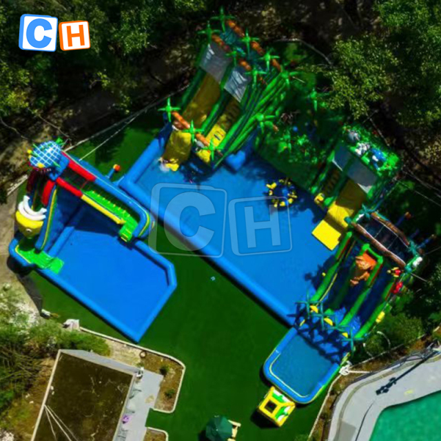 All-in-one ocean theme inflatable water park