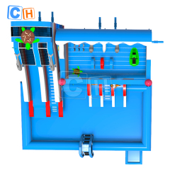 Ocean theme inflatable water park suitable for courtyard
