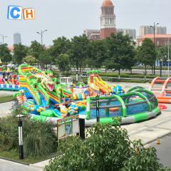 Crocodile theme inflatable water park suitable for parks