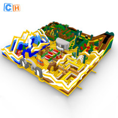 Giant Forest Theme Inflatable Playground Combo Park