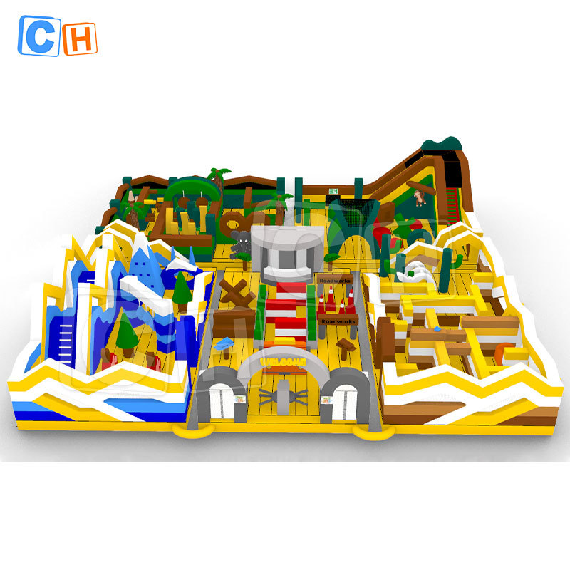 Giant Forest Theme Inflatable Playground Combo Park