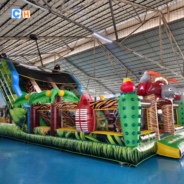 Jungle Theme Kids Inflatable Jumping Castle