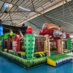 Jungle Theme Kids Inflatable Jumping Castle