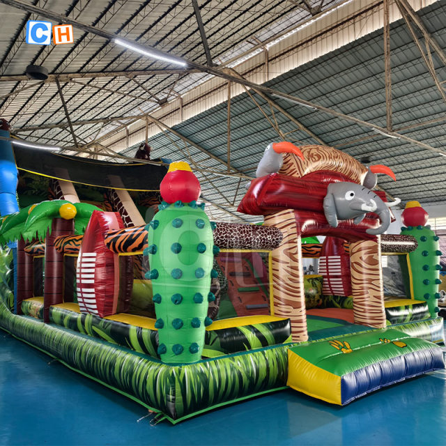 Jungle Theme Kids Inflatable Jumping Castle