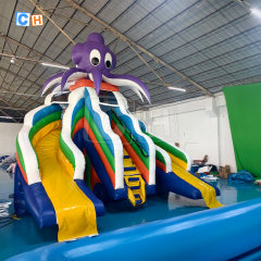 Commercial Inflatable Ocean Theme Water Slide with Pool