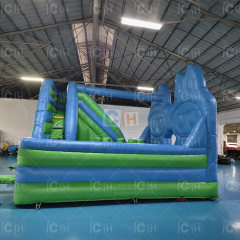 Labubu Themed Inflatable Bounce House with Slide